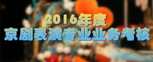 www.九幺操逼视频.cncom国家京剧院2016年度京剧表演专业业务考...